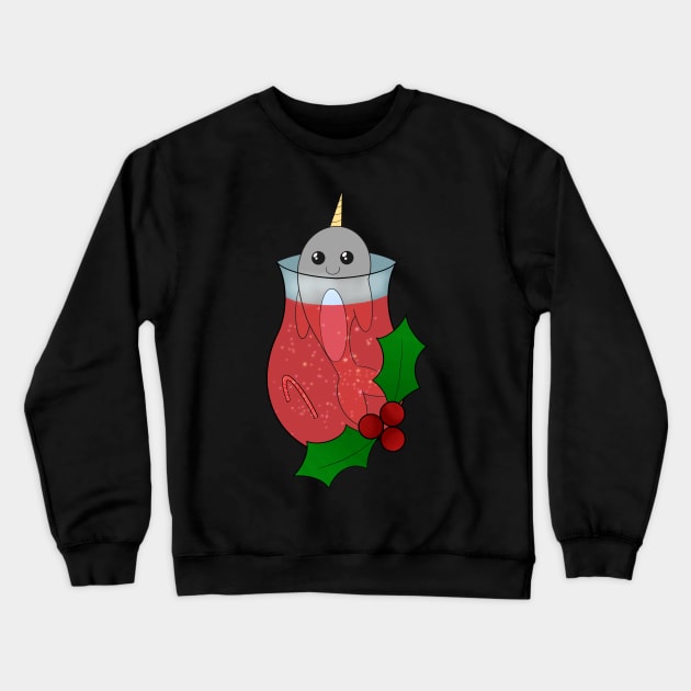 Holiday Narwhal Crewneck Sweatshirt by Gumii Designs